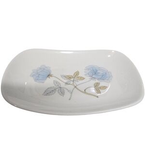 Vintage Wedgwood Bone China ICE ROSE Soap Dish 5" England
